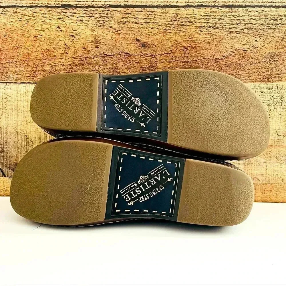 NWOT L’Artiste By Spring Step Ranba Clog Navy - Picture 8 of 9
